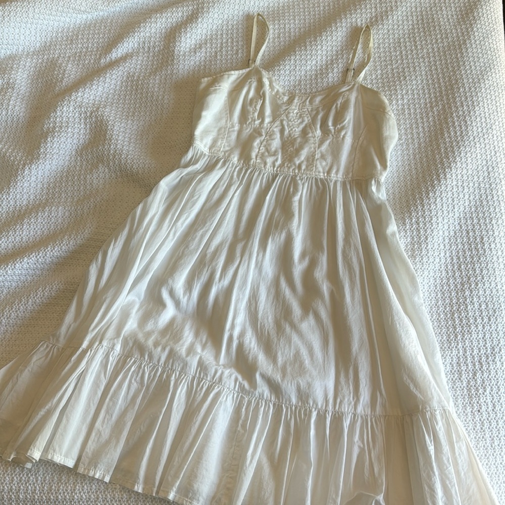 French Connection white bodice dress